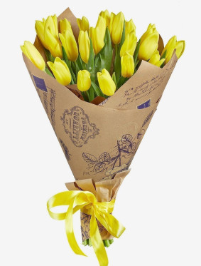 30 Yellow Tulips Image